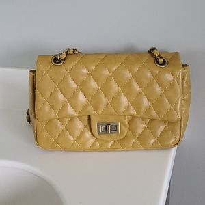 Pink Haley Mustard quilted bag